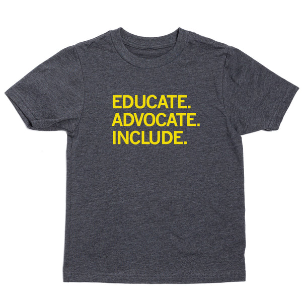 The Arc of East Central Iowa: Educate. Advocate. Include. Kids Shirt