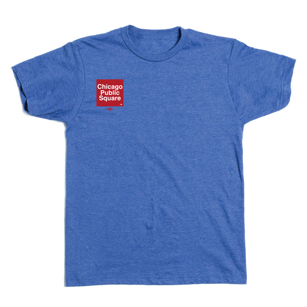 Chicago Public Square shirt: 'Too Far Left' on back