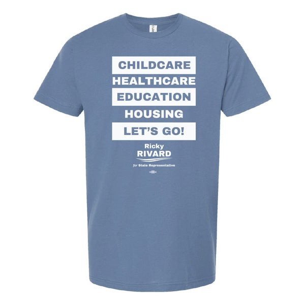 Ricky Rivard: Childcare Let's Go! Shirt