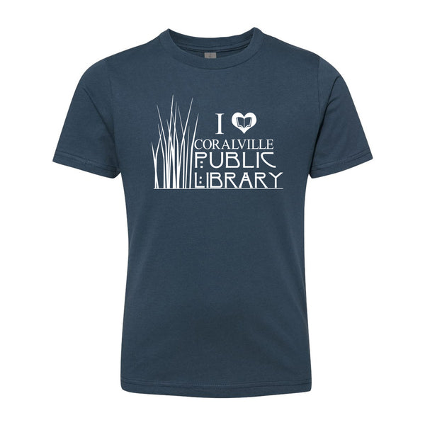 Coralville Public Library: I Heart Coralville Public Library Kids Shirt