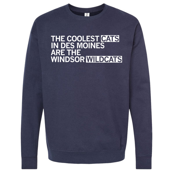 Windsor PAWS: The Coolest Cats Crewneck Sweatshirt