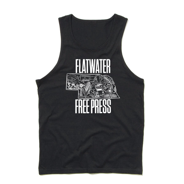 Flatwater Free Press: Nebraska Outline Tank Top