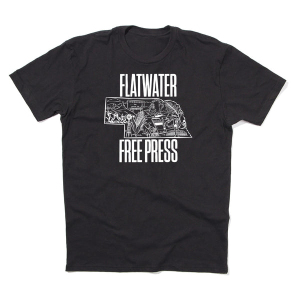 Flatwater Free Press: Nebraska Outline Shirt