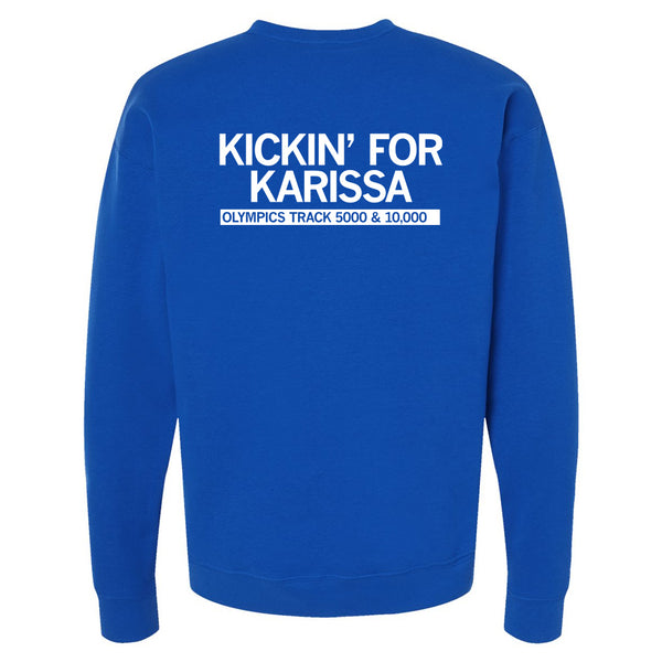 Kickin' For Karissa: USA Paris Olympics 2024 Double-Sided Crewneck Sweatshirt