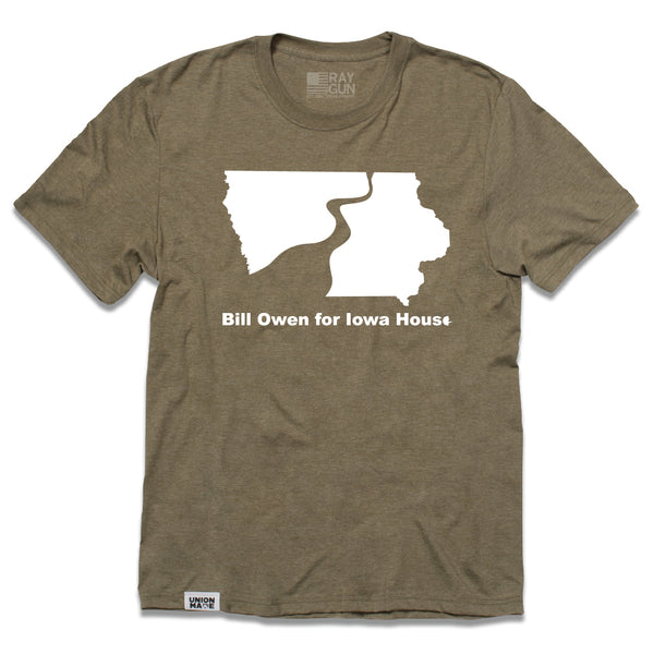 Bill Owen for Iowa House: State Outline Shirt