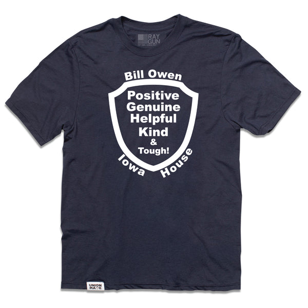 Bill Owen for Iowa House: Shield Shirt