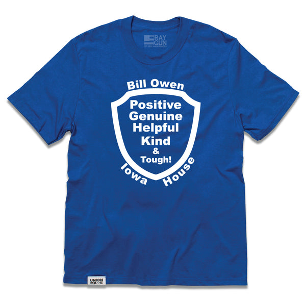 Bill Owen for Iowa House: Shield Shirt