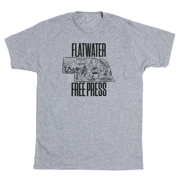 Flatwater Free Press: Nebraska Outline Shirt