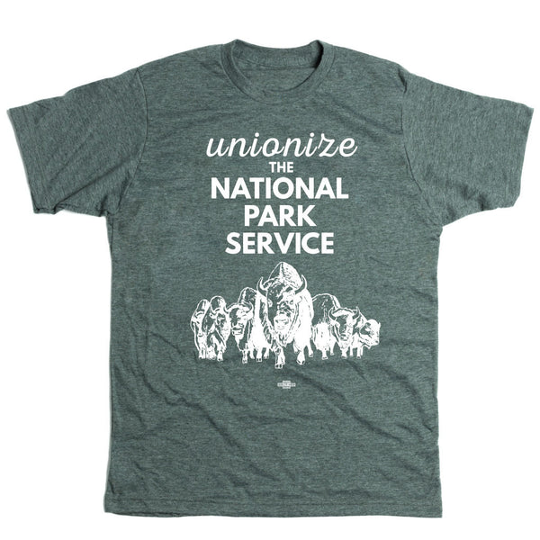 NPS: Unionize the National Park Service Buffalo Shirt