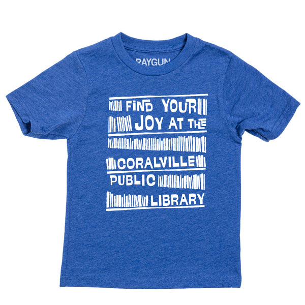 Coralville Public Library: Find Your Joy Kids Shirt