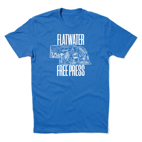 Flatwater Free Press: Nebraska Outline Shirt