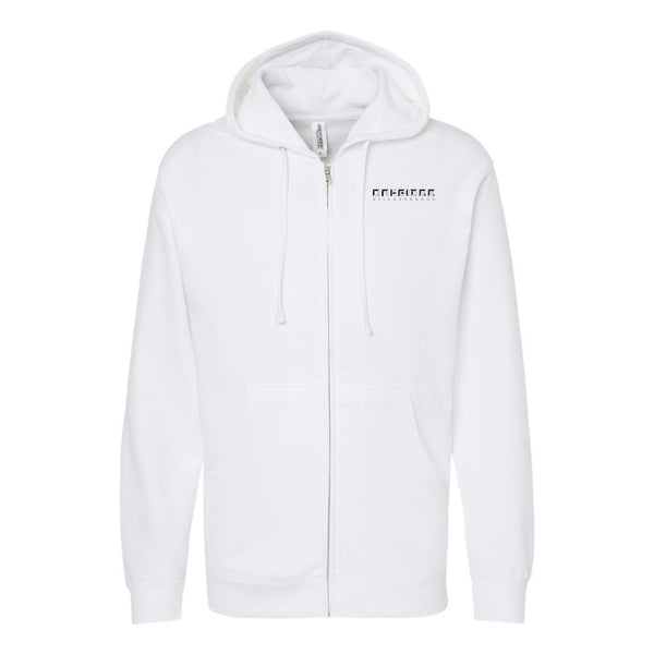 Oakridge Neighborhood: Pocket Logo Zip-Up Hooded Sweatshirt