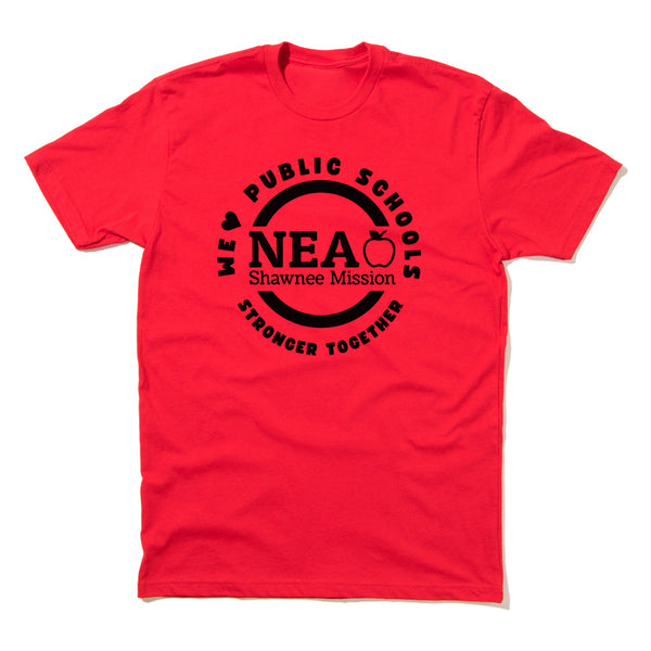 NEA Shawnee Misson: We Heart Public Schools Shirt