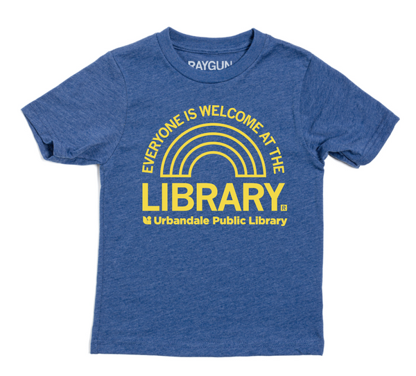Urbandale Public Library: Everyone is Welcome at the Library kids Shirt