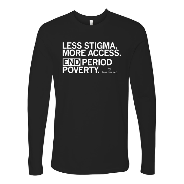 Love For Red: Less Stigma Long Sleeve Shirt