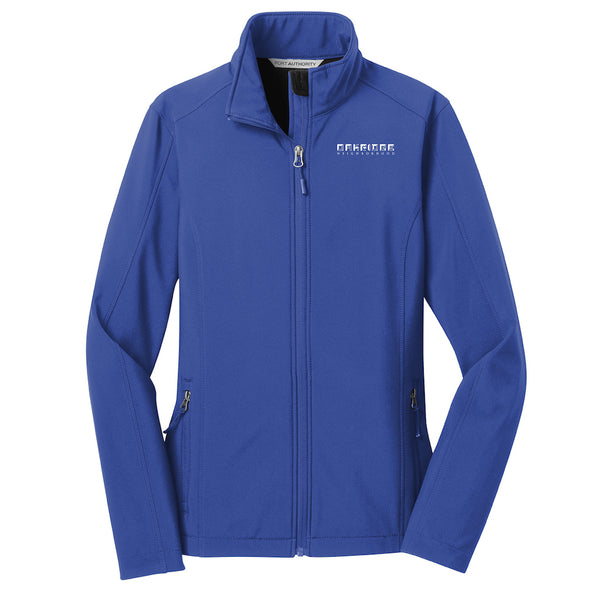 Oakridge Neighborhood: Pocket Logo Soft Shell Women's Jacket
