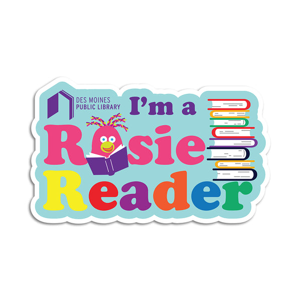I'm A Rosie Reader Sticker