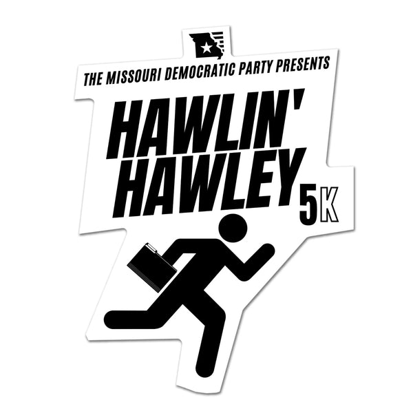 Hawlin' Hawley 5K Sticker