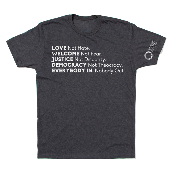 Interfaith: Love Not Hate Shirt