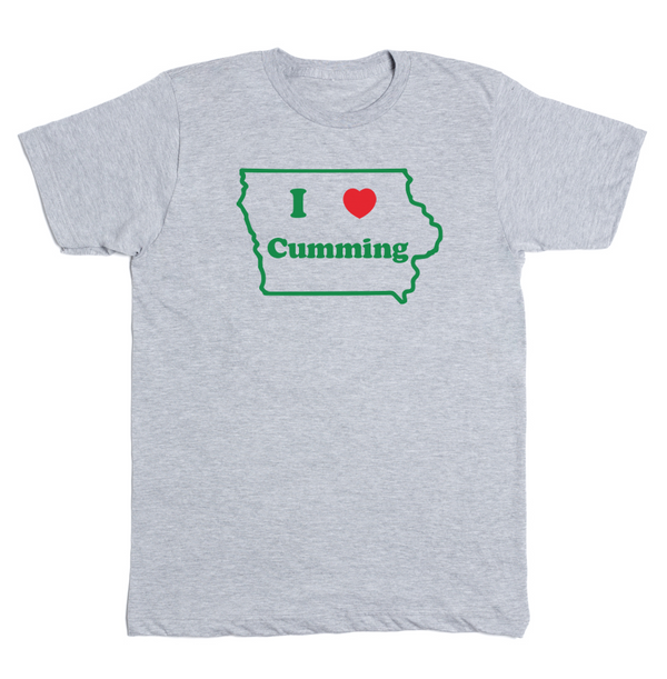 I Heart Cumming 2-Color Shirt