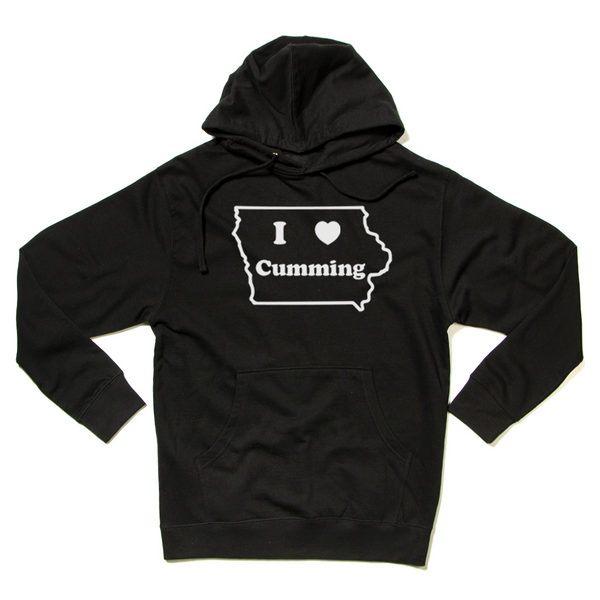 I Heart Cumming Hooded Sweatshirt