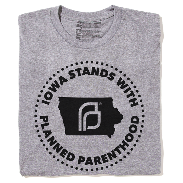 PPAI: Iowa Stands With Planned Parenthood Shirt - Black Ink