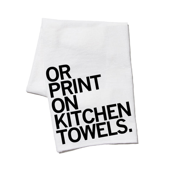 Print On Kitchen Towels Towel