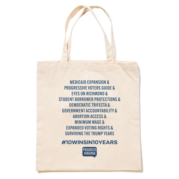 10 Wins in 10 Years Tote Bag