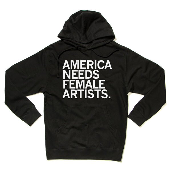 America Needs Female Artists Hooded Sweatshirt
