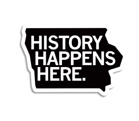 History Happens Here Sticker
