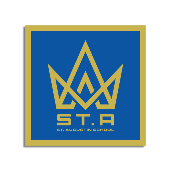 St Augustin Crown Logo Sticker